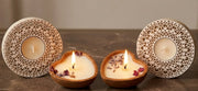 ⁠Block Tea-Lights with Terracotta Soy Wax Candles