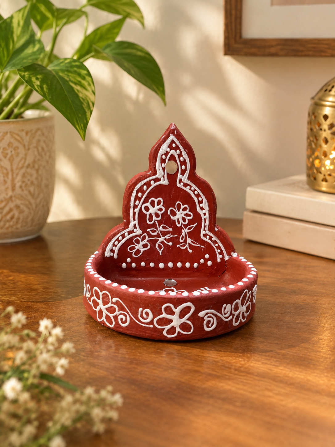 Terracotta tea light / diya holder