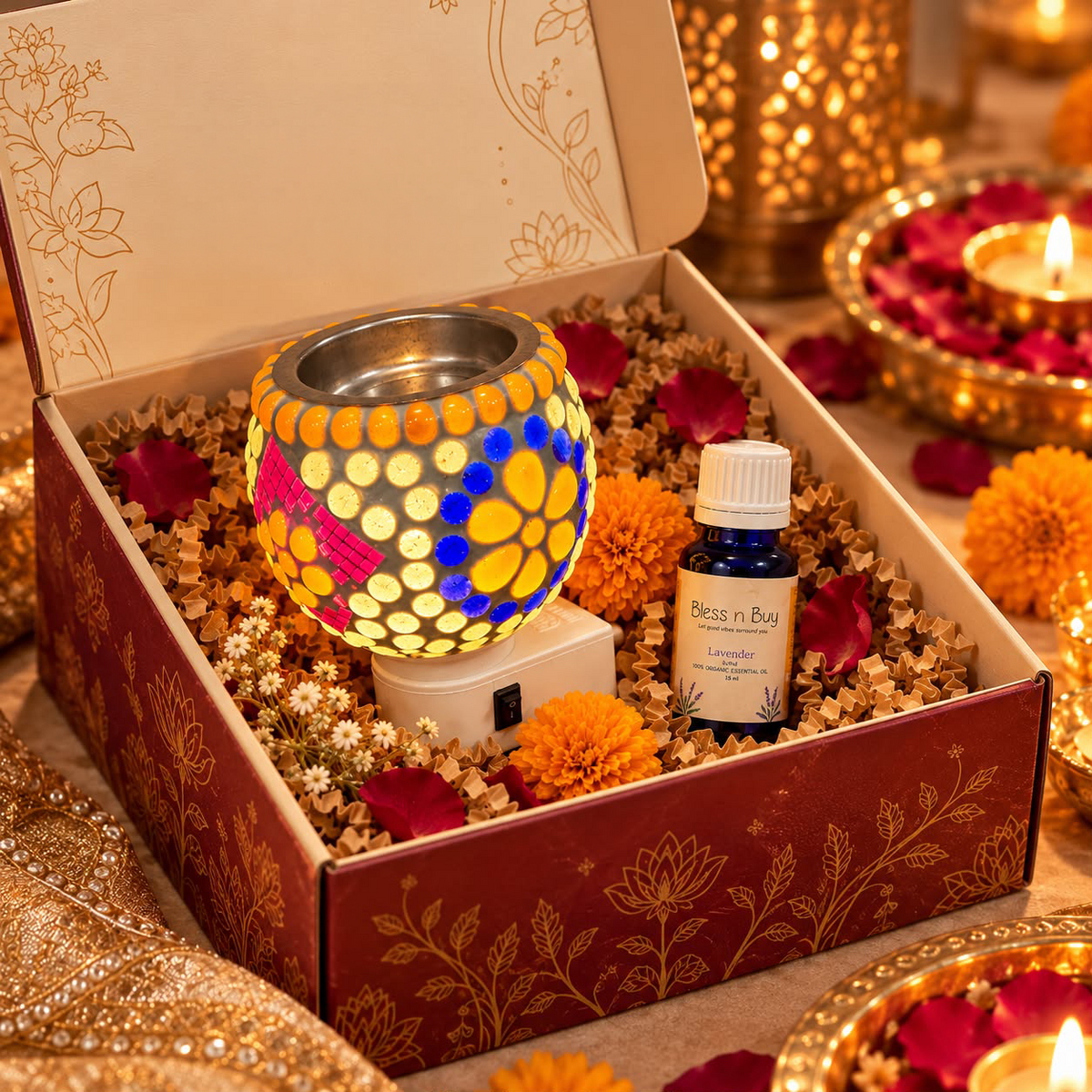 Electric Burner with Essential Oil
